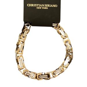 🪻 New Christian Siriano Gold Silver Link Bracelet